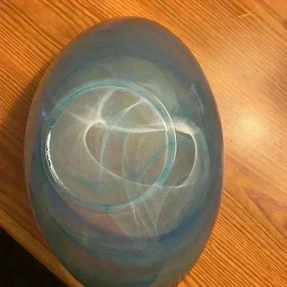 Beautiful Decorative  Blue Bowl - Picture 4 of 6